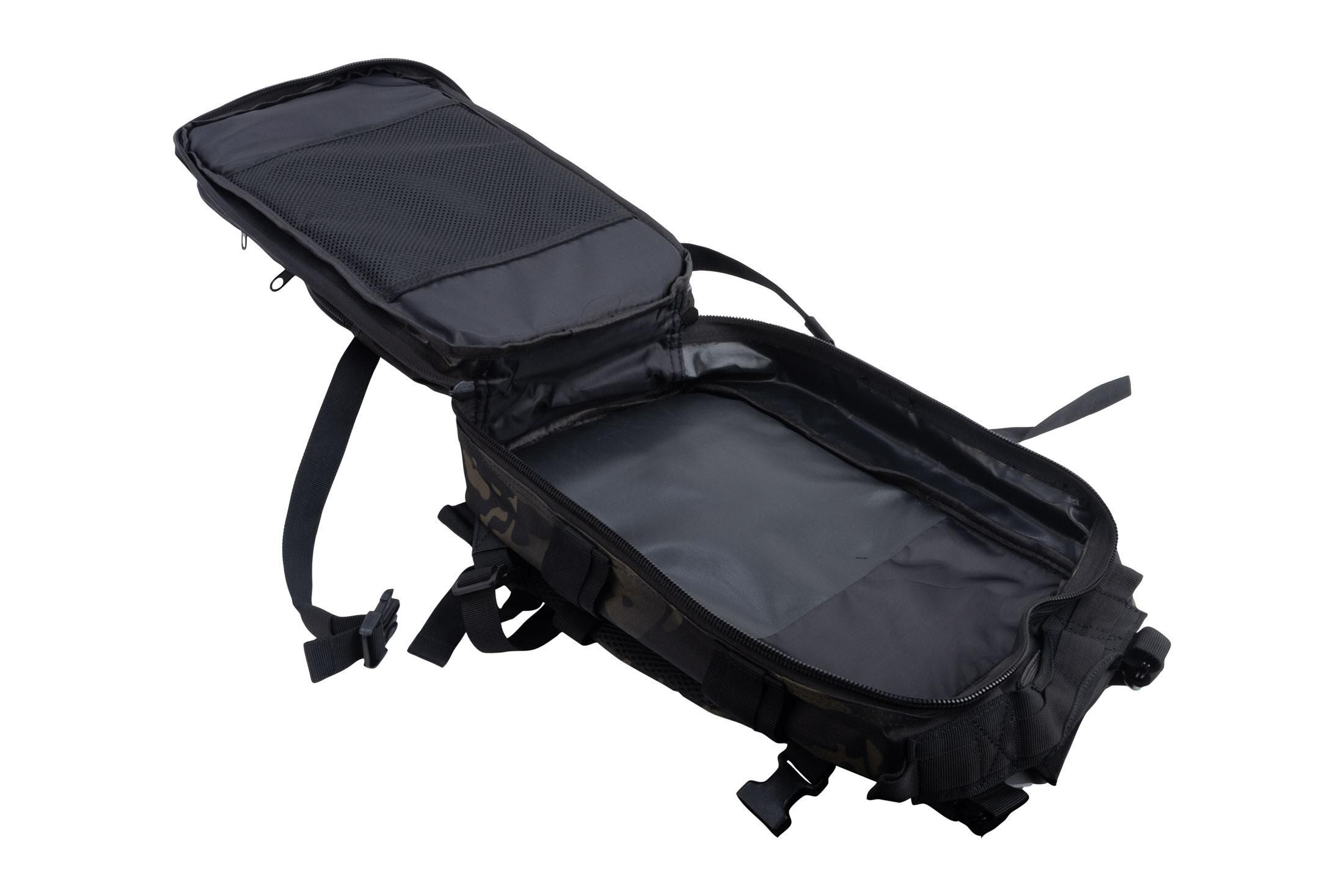 PA Gear Tactical Expandable Backpack 25L - Black Multicam